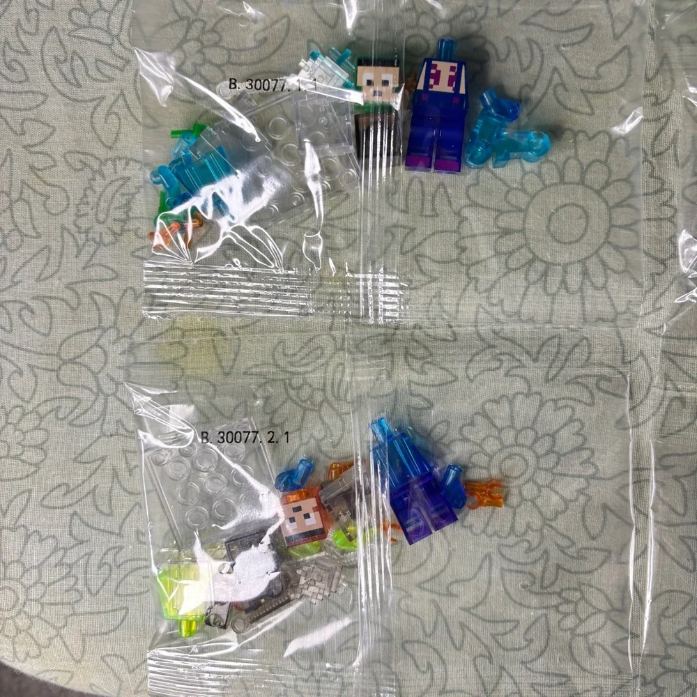 Minecraft mini Lego Bulk Lot off brand 5 packets gamer creeper Gift Idea New